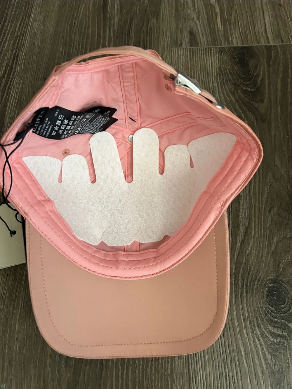 NWT‎ AllSaints Coral Pink Logo Cap